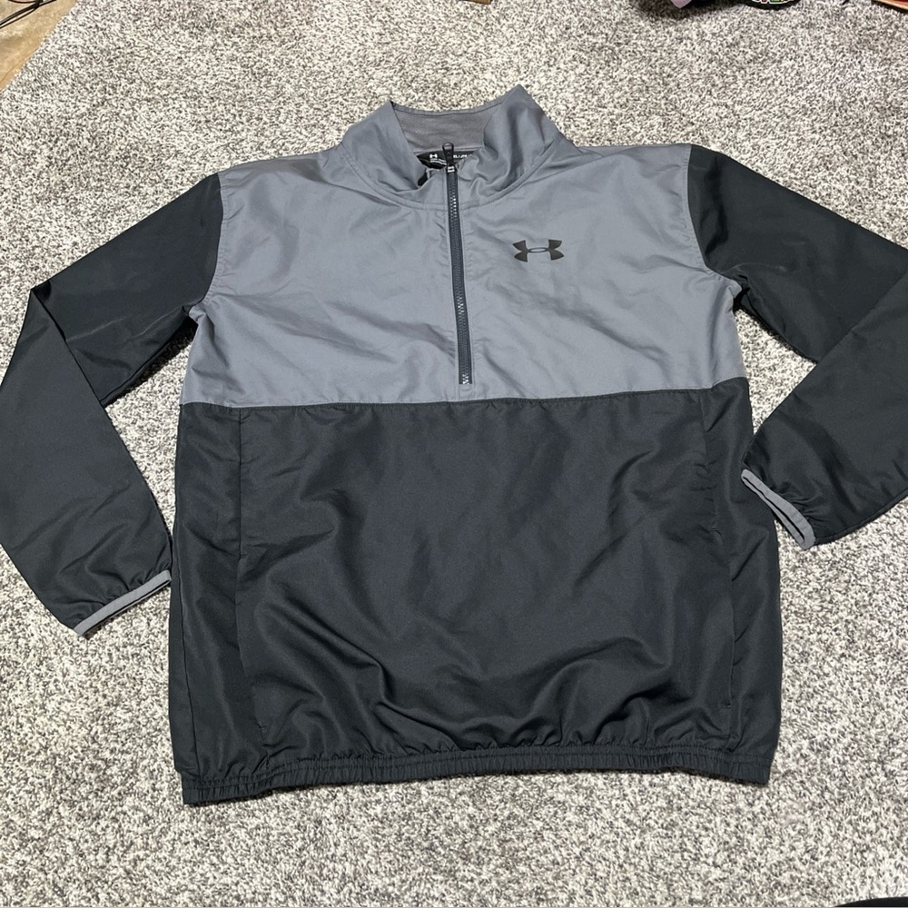 Under Armour Boy’s Youth XL Quarter Zip Jacket Coat Pullover Windbreaker